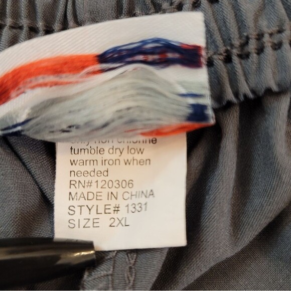 Scrubaid Four Way Stretch Gray Scrub Pants Style# 1331 Size 2XL - Picture 7 of 10